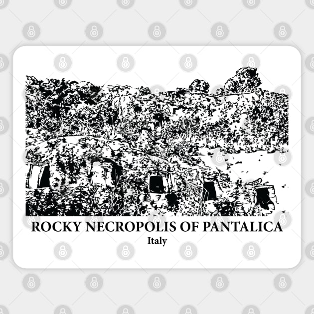Rocky Necropolis of Pantalica - Italy Magnet by Lakeric
